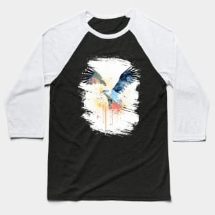 Eagle Wild Animal Nature Watercolor Art Painting Baseball T-Shirt